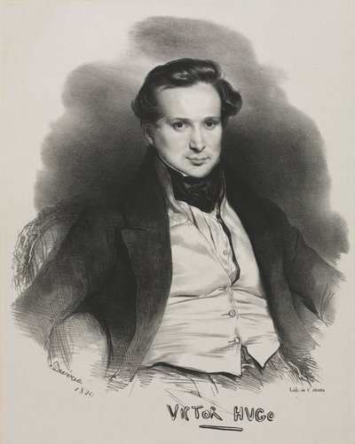 Wiktor Hugo autorstwa Achille Devéria