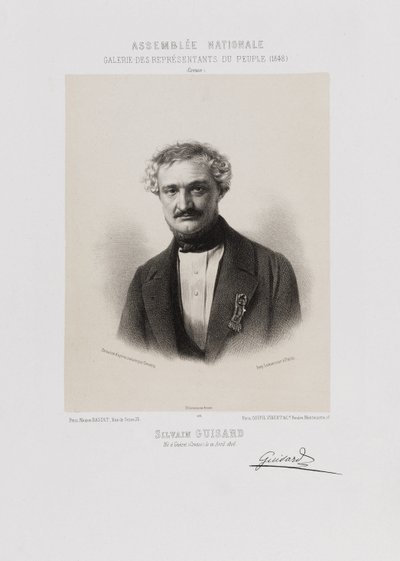 Zgromadzenie Narodowe, galeria przedstawicieli ludu - Sylvain Guizard (Creuse) autorstwa Achille Devéria