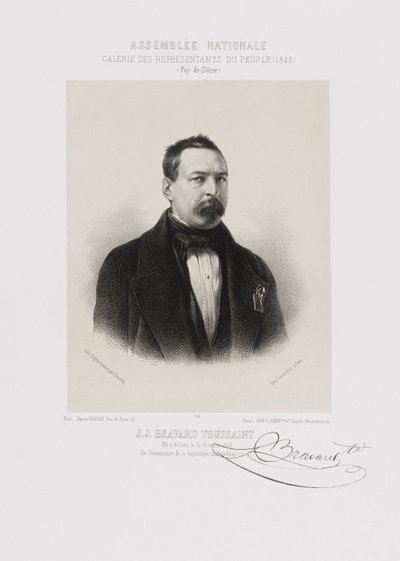 Zgromadzenie Narodowe, galeria przedstawicieli ludu - Toussaint Bravard (Puy-de-Dôme) autorstwa Achille Devéria