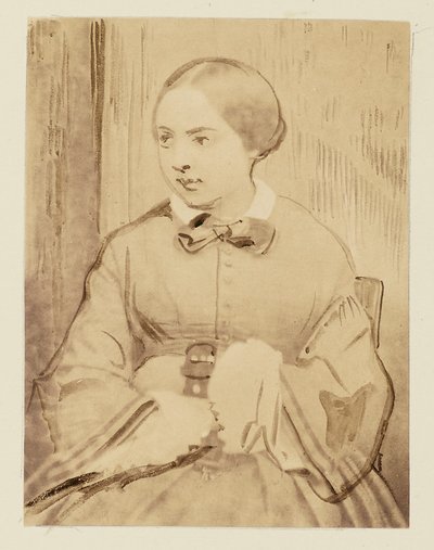 [Portret młodej damy, prawdopodobnie Cécile Devéria]. autorstwa Achille Devéria