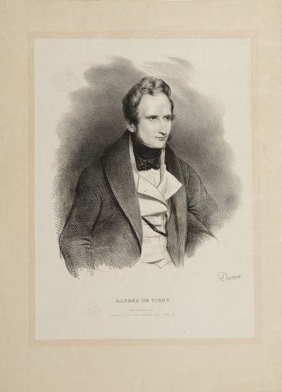 Portret autora Alfreda de Vigny 1797-1863, 1831. autorstwa Achille Devéria