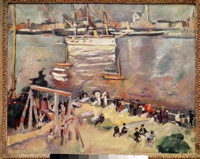Wejście korwety do portu w Antwerpii Obraz Othona Friesza (1879-1949) 1906 Zbiory prywatne autorstwa Achille Emile Othon Friesz