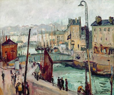 Le Havre, Bassin du Roy (olej na płótnie) autorstwa Achille Emile Othon Friesz