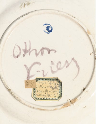 Rewers „Krokodyl chrupie wielkiego węża”, ok. 1907 r. (ceramika pokryta cyną) (patrz także 489731) autorstwa Achille Emile Othon Friesz