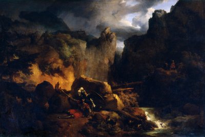 Śmierć Rolanda, c1818 autorstwa Achille Etna Michallon