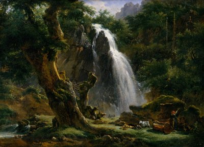 Wodospad w Mont-Dore, 1818. autorstwa Achille Etna Michallon