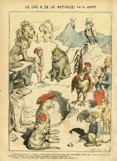 Ilustracja Achille Lemot (1846-1909) w Le Pelerin autorstwa Achille Lemot