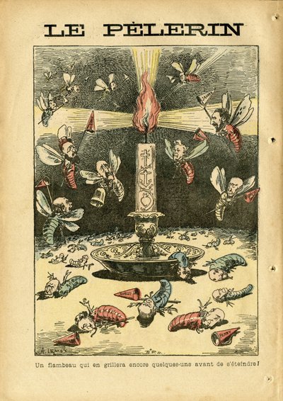 Ilustracja Achille Lemot (1846-1909) w Le Pelerin autorstwa Achille Lemot