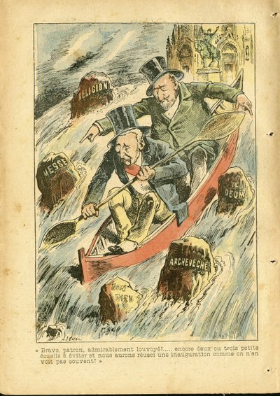 Ilustracja Achille Lemot (1846-1909) w Le Pelerin autorstwa Achille Lemot