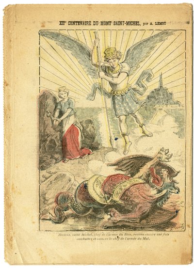 Ilustracja Achille Lemot (1846-1909) w Le Pelerin autorstwa Achille Lemot