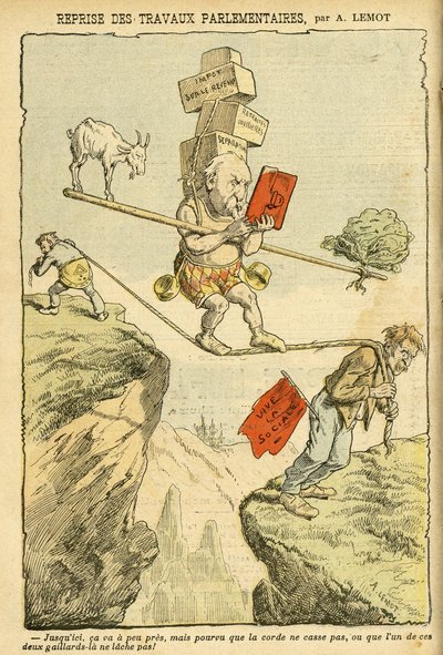 Ilustracja Achille Lemot (1846-1909) w Le Pelerin autorstwa Achille Lemot