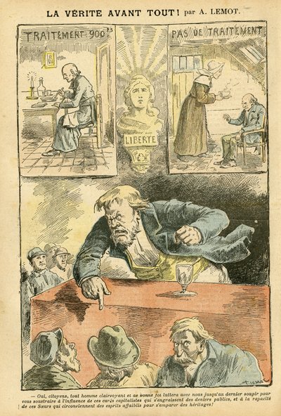 Ilustracja Achille Lemot (1846-1909) w Le Pelerin autorstwa Achille Lemot