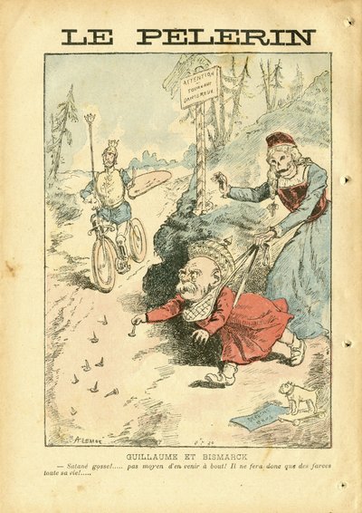 Ilustracja Achille Lemot (1846-1909) w Le Pelerin autorstwa Achille Lemot