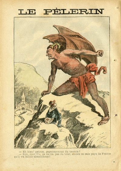 Ilustracja Achille Lemot (1846-1909) w Le Pelerin autorstwa Achille Lemot