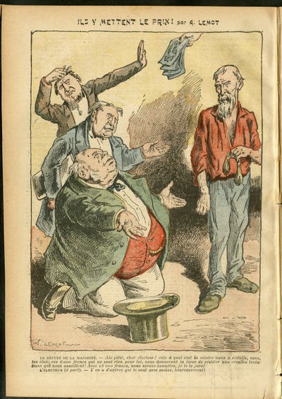 Ilustracja Achille Lemot (1846-1909) w Le Pelerin autorstwa Achille Lemot