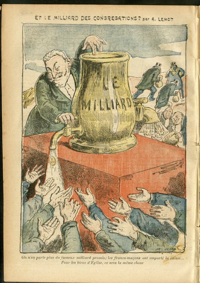 Ilustracja Achille Lemot (1846-1909) w Le Pelerin autorstwa Achille Lemot