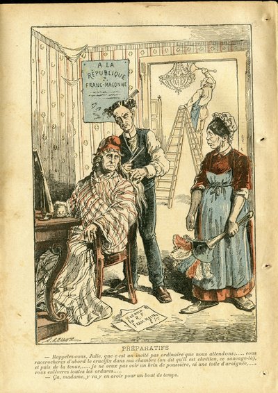 Ilustracja Achille Lemot (1846-1909) w Le Pelerin autorstwa Achille Lemot
