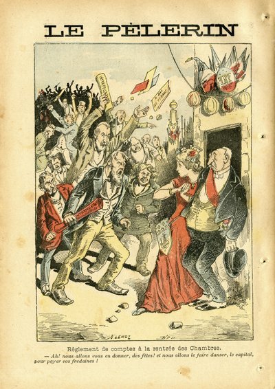 Ilustracja Achille Lemot (1846-1909) w Le Pelerin autorstwa Achille Lemot