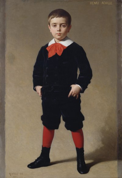Portret Henri Achille, syna artysty, 1881 autorstwa Achille Zo