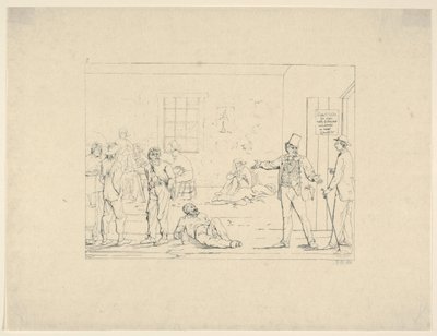 Kupowanie substytutu na północy podczas wojny od Confederate War Etchings, 1861-63. autorstwa Adalbert John Volck
