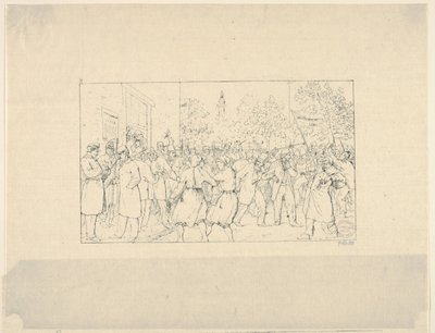 Wybory w Baltimore, listopad 1862 z Confederate War Etchings, 1861-63. autorstwa Adalbert John Volck