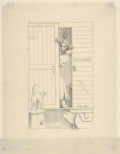 Przejście przez Baltimore z Confederate War Etchings, 1861-63. autorstwa Adalbert John Volck