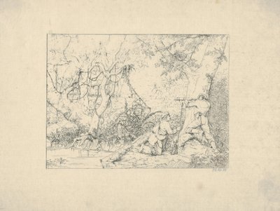 Kanał Vicksburg z Confederate War Etchings, 1861-63. autorstwa Adalbert John Volck