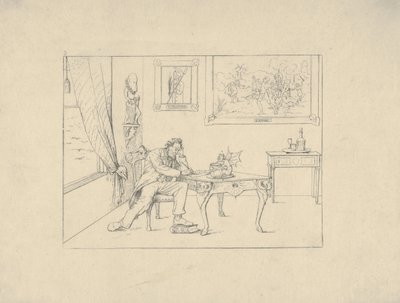Pisanie Proklamacji Emancypacji z Konfederatów Wojennych Etchings, 1861-63. autorstwa Adalbert John Volck