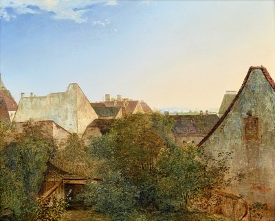 Widok na wiedeńskie podmiejskie domy (Beatrixgasse) autorstwa Adalbert Stifter