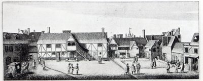 South View of Arundel House w Londynie, sztychowany przez Wenceslausa Hollara w 1646 i opublikowany w 1792 autorstwa Adam Alexius Bierling