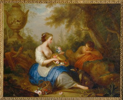 Scena erotyczna (obraz na miedzi) autorstwa Adam Braun