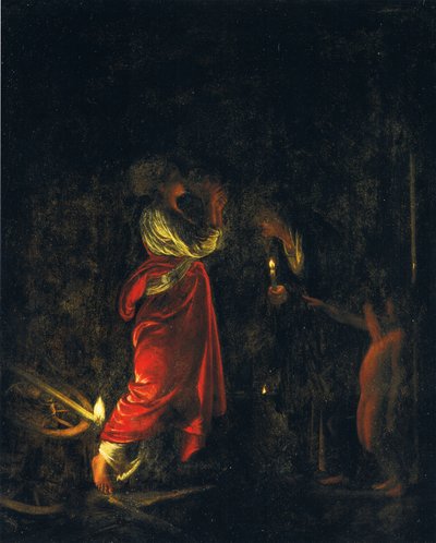 Naśmiewanie się z Ceres autorstwa Adam Elsheimer