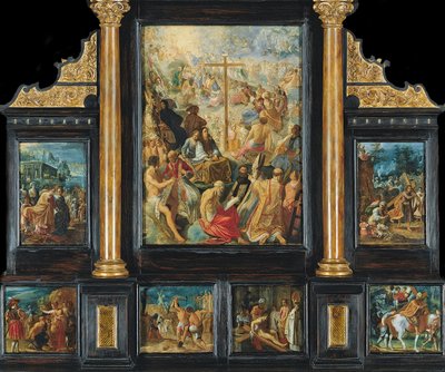 Frankfurt Ołtarz Podwyższenia Prawdziwego Krzyża autorstwa Adam Elsheimer
