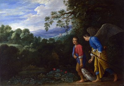 Tobiasz i Archanioł Rafał, ok.1650 autorstwa Adam Elsheimer