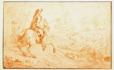 Polowanie na jelenie sangwiniczne przez Adama Van der Meulena (1632-1690) XVII-wieczny Paryż, Luwr autorstwa Adam Frans van der Meulen