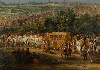 Wejście Ludwika XIV autorstwa Adam Frans van der Meulen