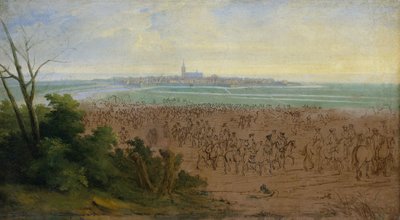 Oddziały Ludwika XIV przed Naarden, 20 lipca 1672 autorstwa Adam Frans van der Meulen