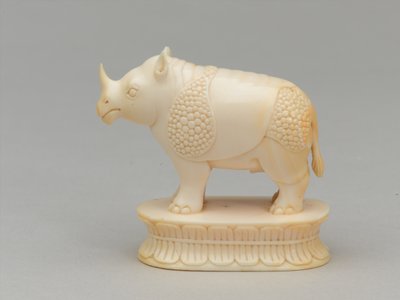 Biały biskup, figura szachowa, Indie, 1820 ok autorstwa Adam Frans van der Meulen