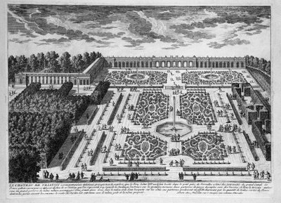 Chateau de Trianon, ogrody Petit Trianon w Pałacu Królewskim w Wersalu autorstwa Adam Perelle