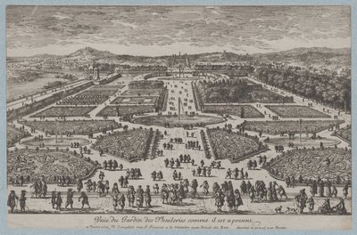 Ogród Tuileries, 1680., 1680. autorstwa Adam Perelle