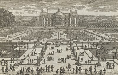 Widok Vaux-Le-Vicomte, lata 80., lata 80. XVII wieku. autorstwa Adam Perelle