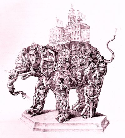 Muzeum Amerykańskie Muzeum Amerykańskie Humbuga, 1851., 1851. autorstwa Adam Weingartner