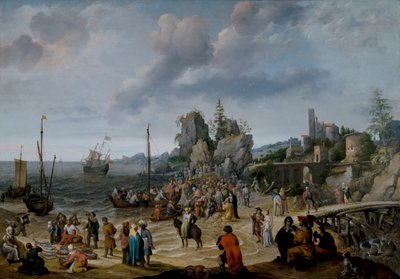 Cud na plaży w Genezaret autorstwa Adam Willaerts