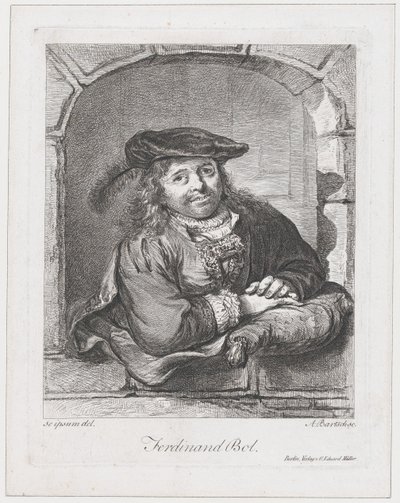 Portret Ferdynanda Bola, 1803-08. autorstwa Adam von Bartsch