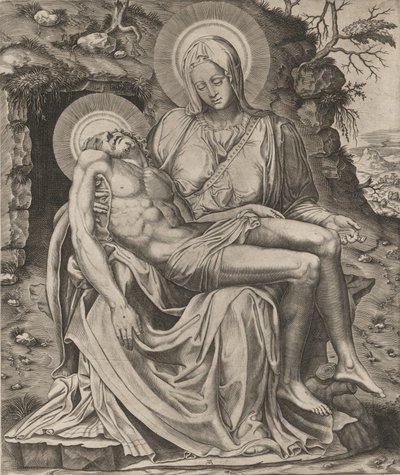 Pieta Watykańska, 1566. autorstwa Adamo Scultori