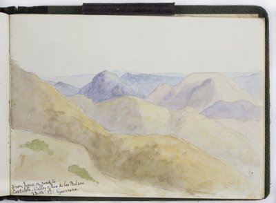 Szkicownik akwareli, Rysunki i notatki, Meksyk, 1896-1898 (akwarela) autorstwa Adela Breton
