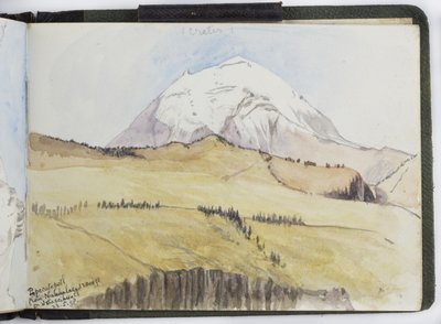 Szkicownik akwareli, Rysunki i notatki, Meksyk, 1896-1898 (akwarela) autorstwa Adela Breton