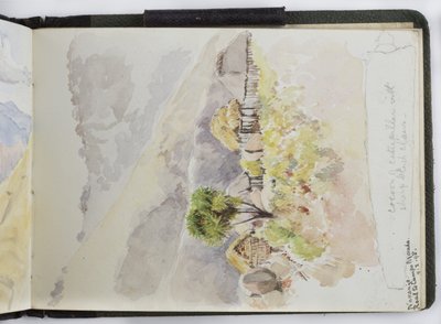 Szkicownik akwareli, Rysunki i notatki, Meksyk, 1896-1898 (akwarela) autorstwa Adela Breton