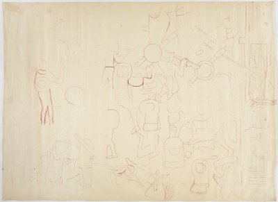 Ściana południowa, Górna Świątynia Jaguarów, Chichen Itza, Meksyk autorstwa Adela Breton