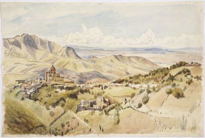 Zobacz w pobliżu Guanajuato, Stan Guanajuato, Meksyk (akwarela) autorstwa Adela Breton